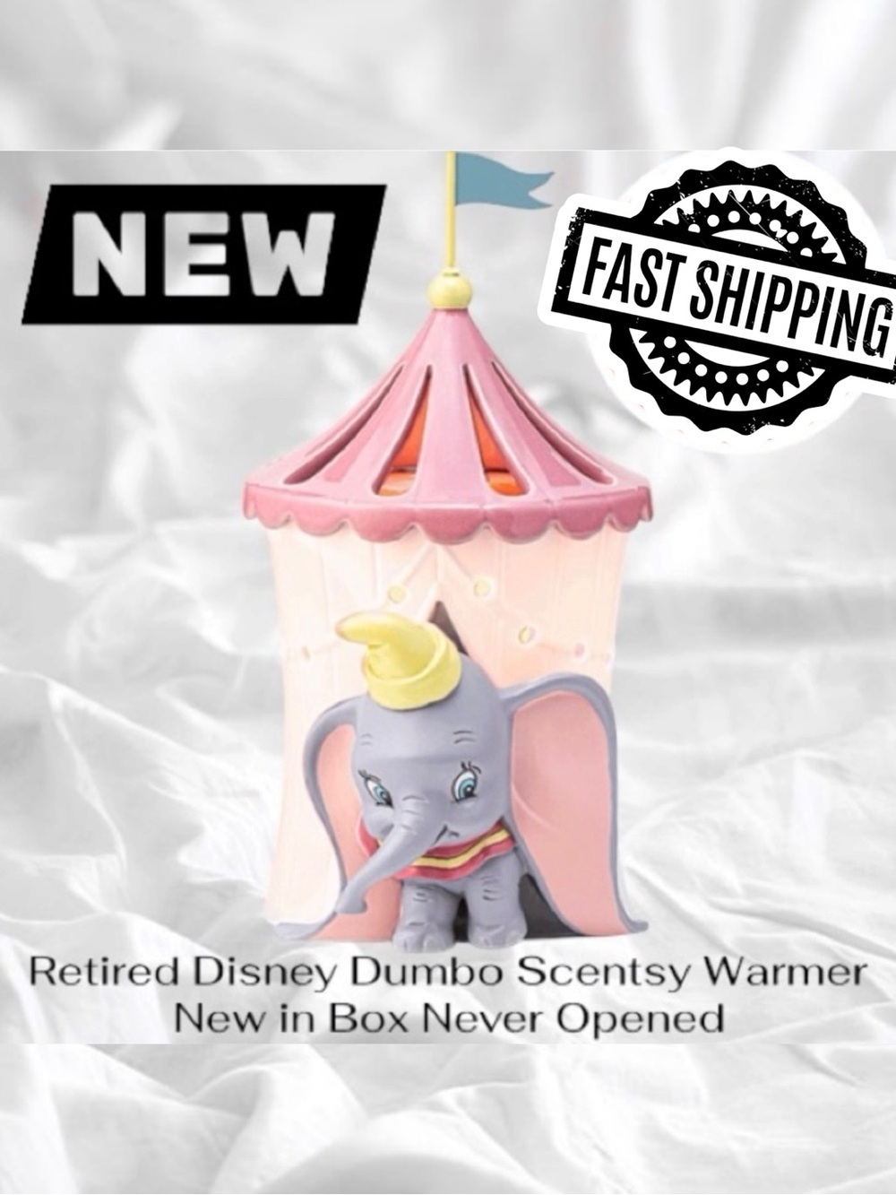 Retired Disney Dumbo Scentsy Warmer New in Box Never Opened FAST SHIPPING